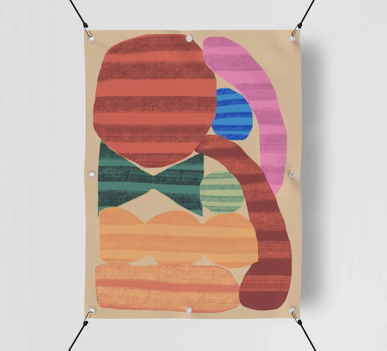 Forme giocose composizione 1 telo in pvc da Little Dean