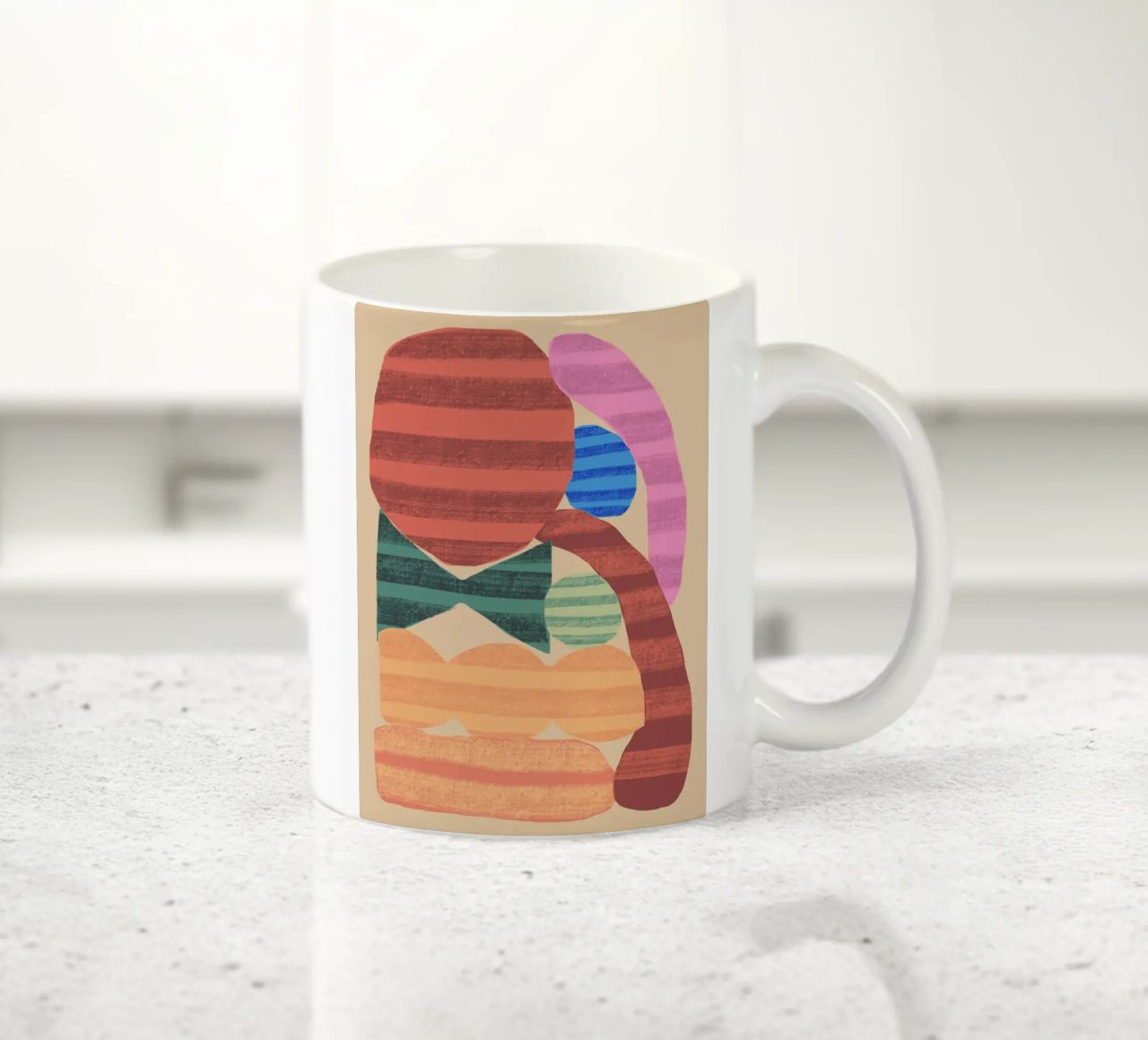 Forme giocose composizione 1 tazza in ceramica da Little Dean