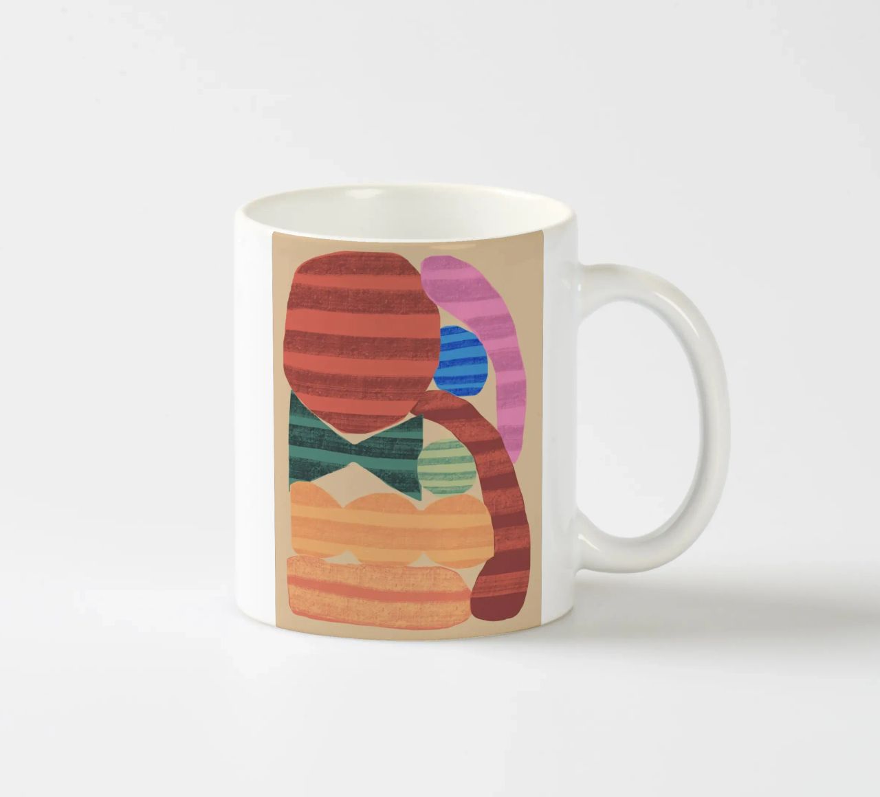 Forme giocose composizione 1 tazza in ceramica da Little Dean