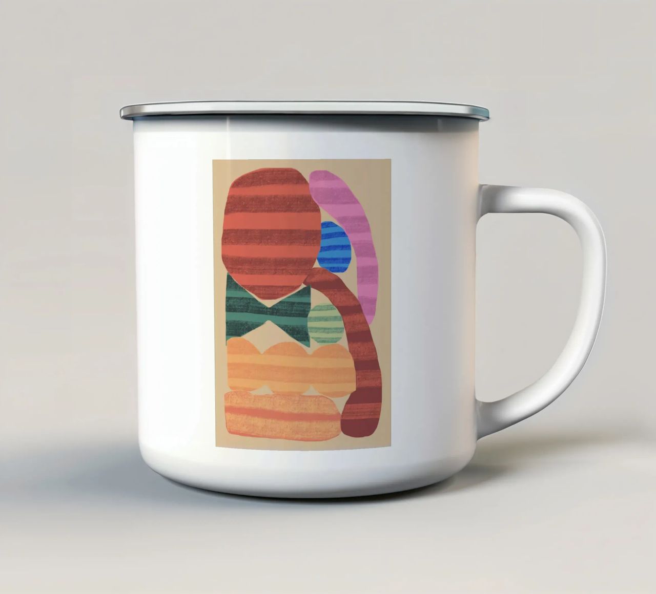 Forme giocose composizione 1 tazza in smalto da Little Dean