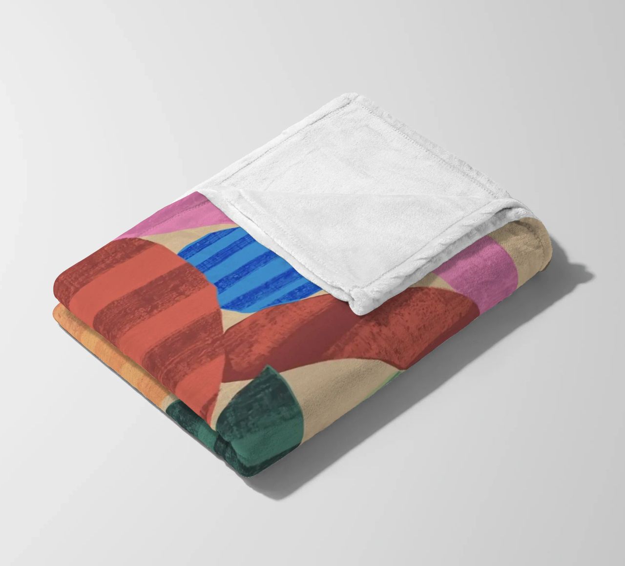 Forme giocose composizione 1 coperta in pile da Little Dean