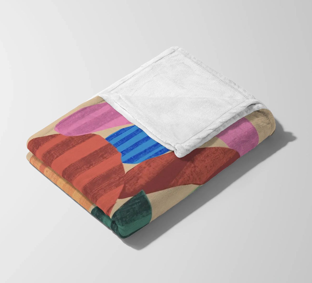 Forme giocose composizione 1 coperta in pile da Little Dean