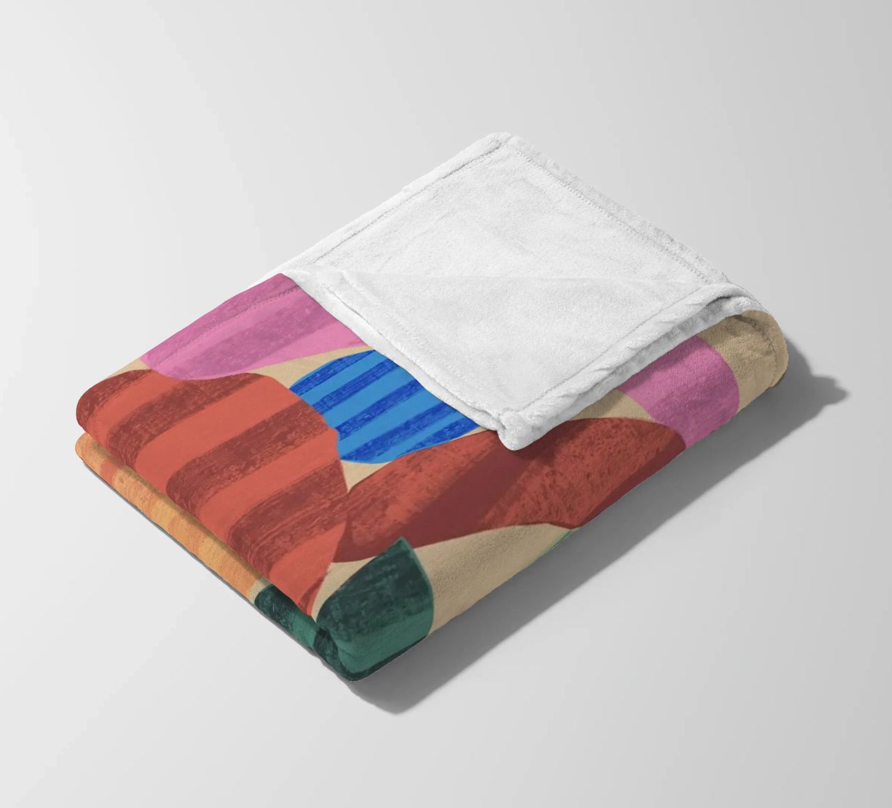 Forme giocose composizione 1 coperta in pile da Little Dean