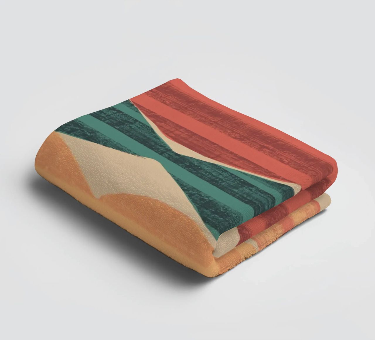 Playful shapes composition 1 towel by Little Dean