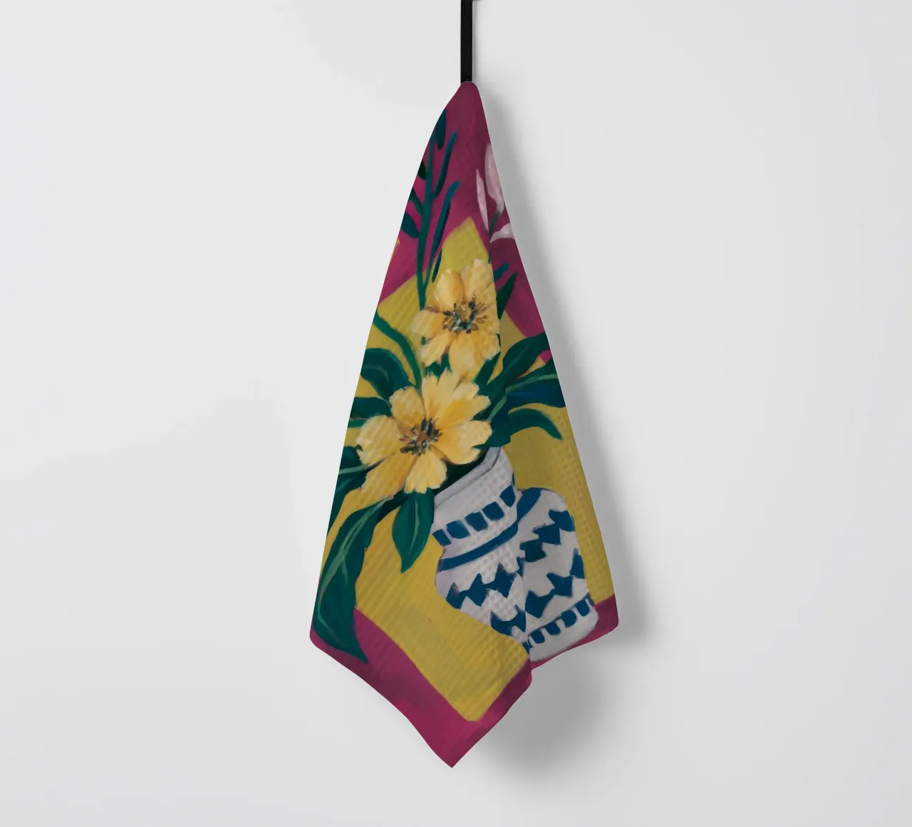 Azure Vase Vibrancy tea towel by Fable Tempa