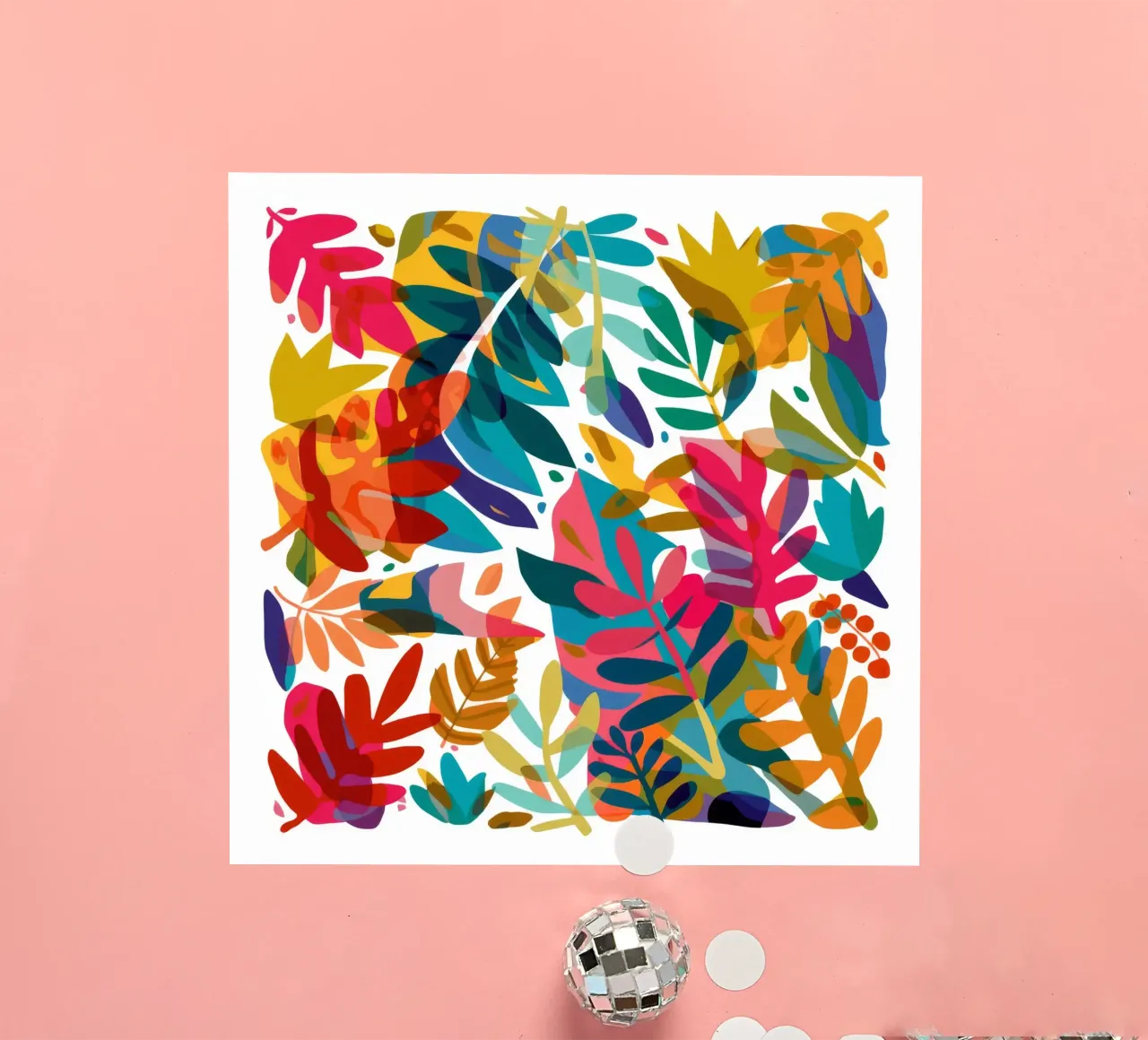 Chromatische Blatt Konfetti Sticker von Dawn Light