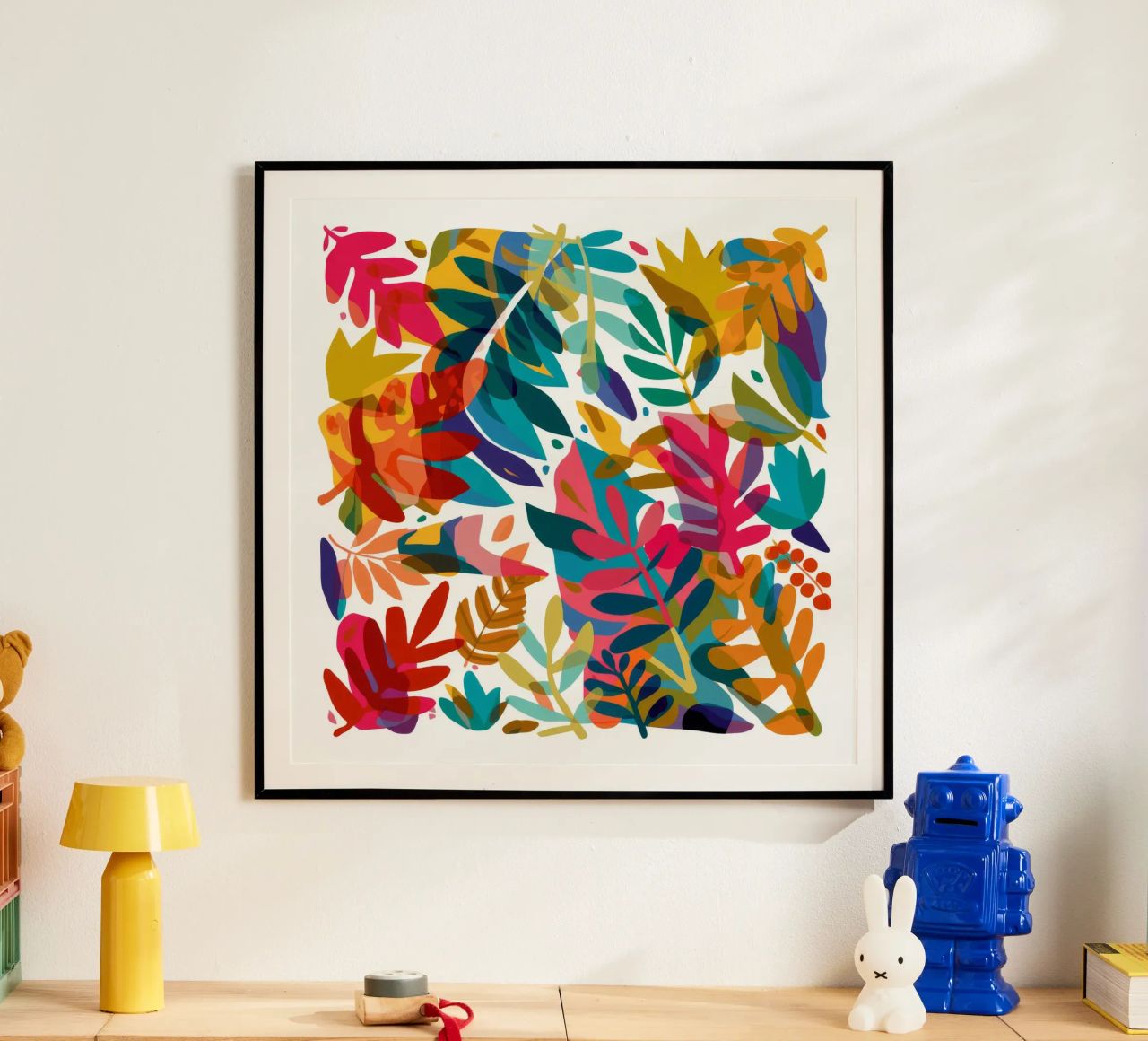 Chromatic Leaf Confetti poster by Dawn Light
