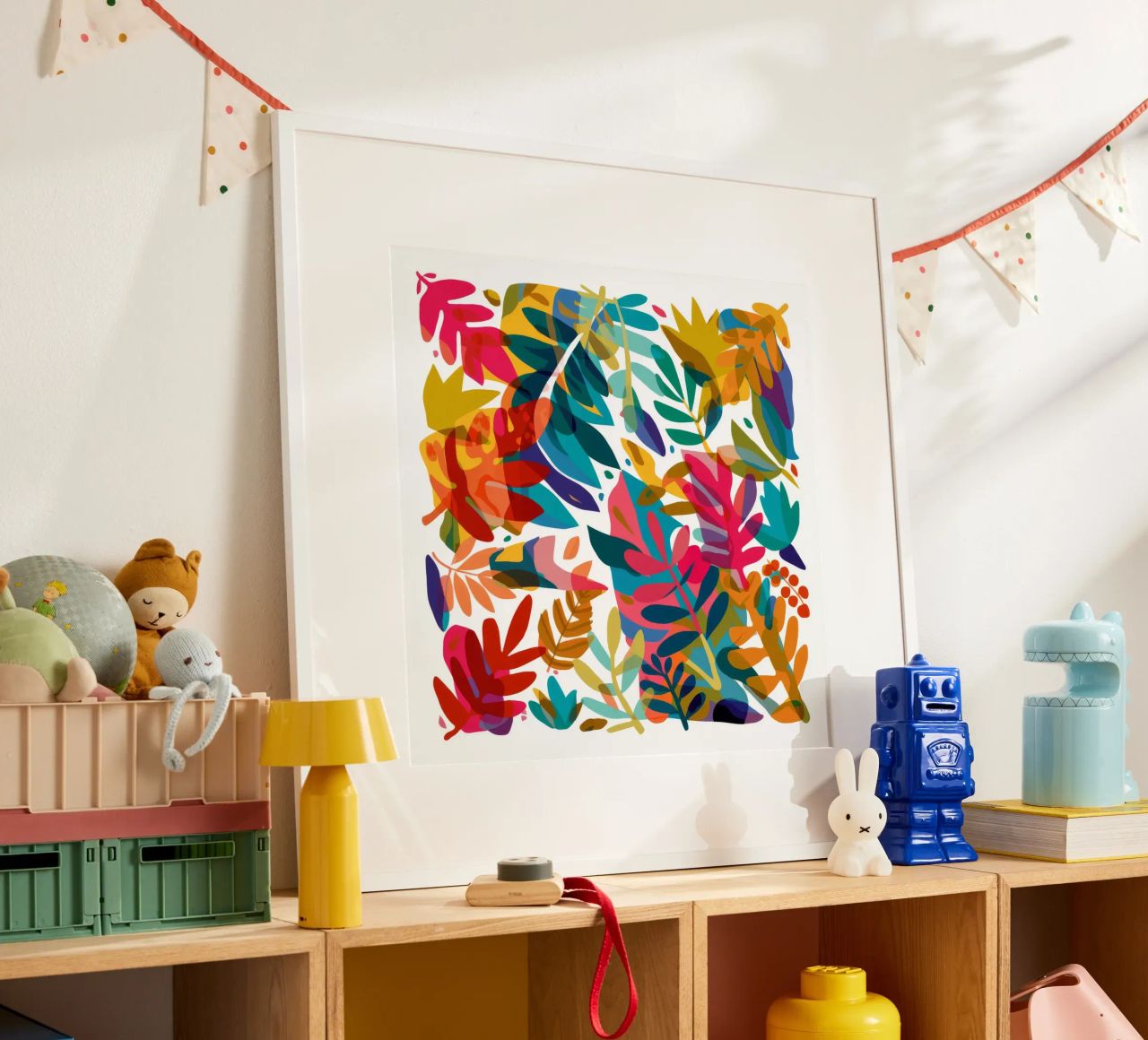 Chromatic Leaf Confetti poster by Dawn Light