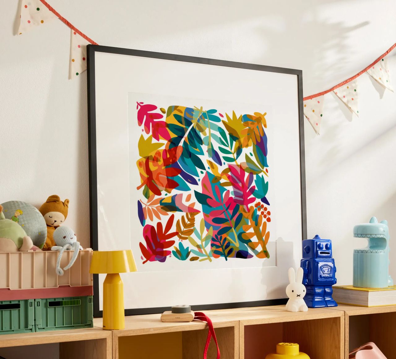 Chromatic Leaf Confetti poster by Dawn Light