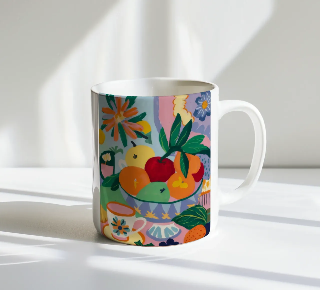 Gioia della colazione cromatica tazza in ceramica da Fable Tempa