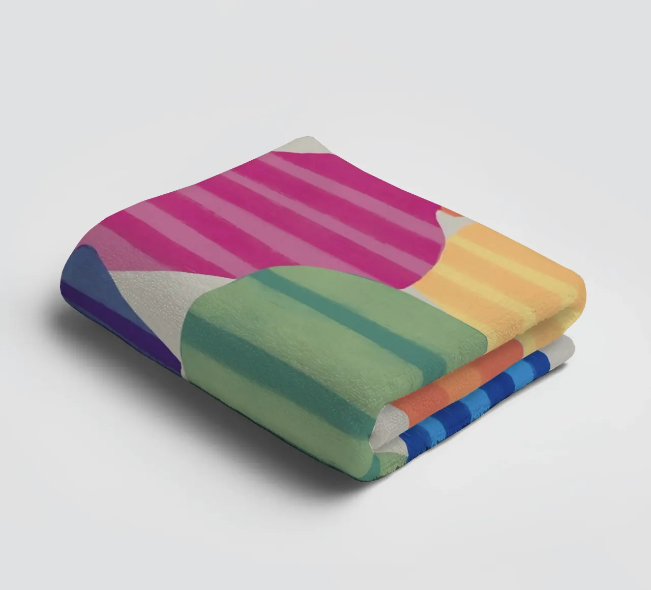 Speelse vormen compositie 2 badhanddoek van Little Dean