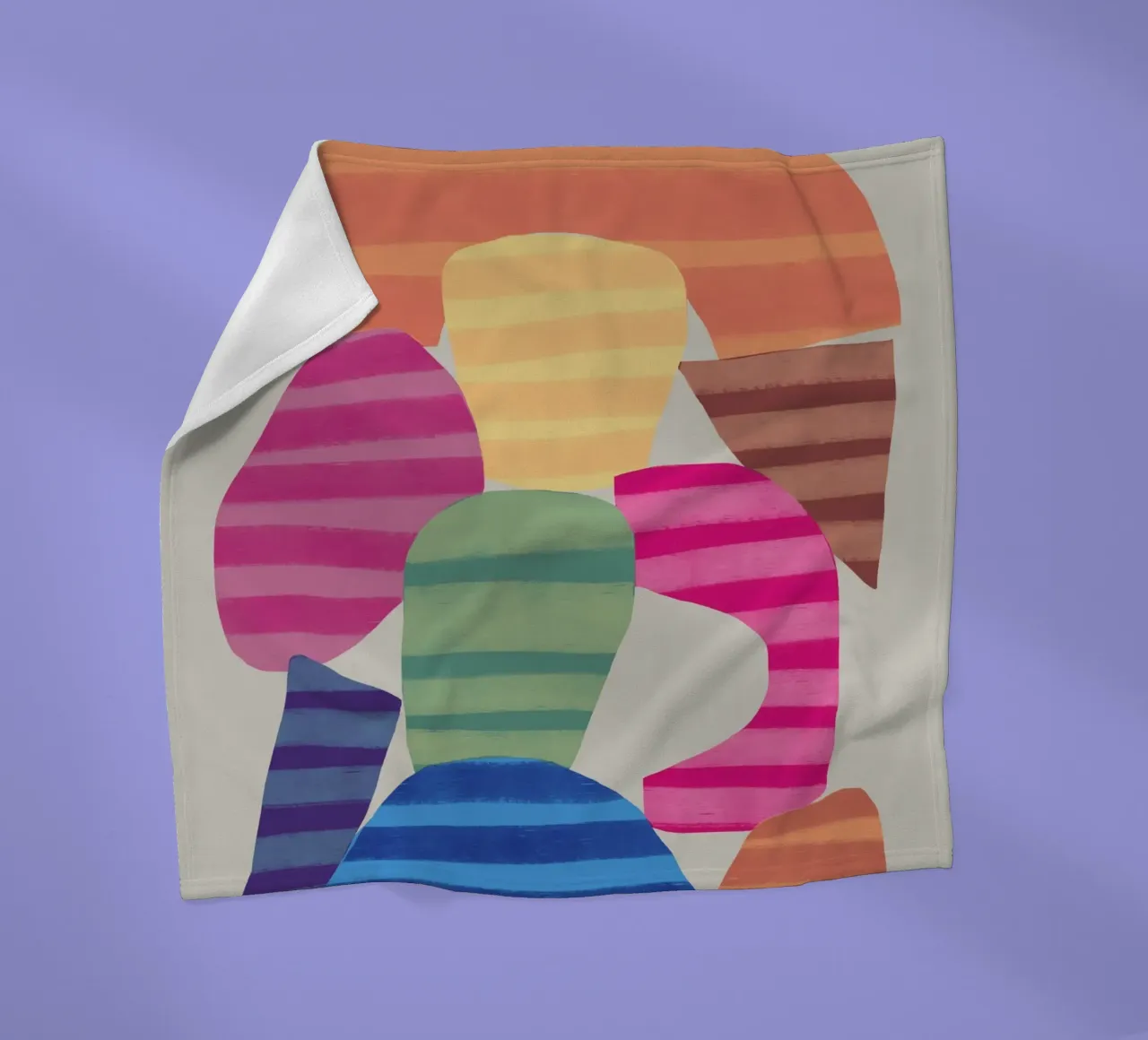 Composizione di forme giocose 2 coperta in pile da Little Dean