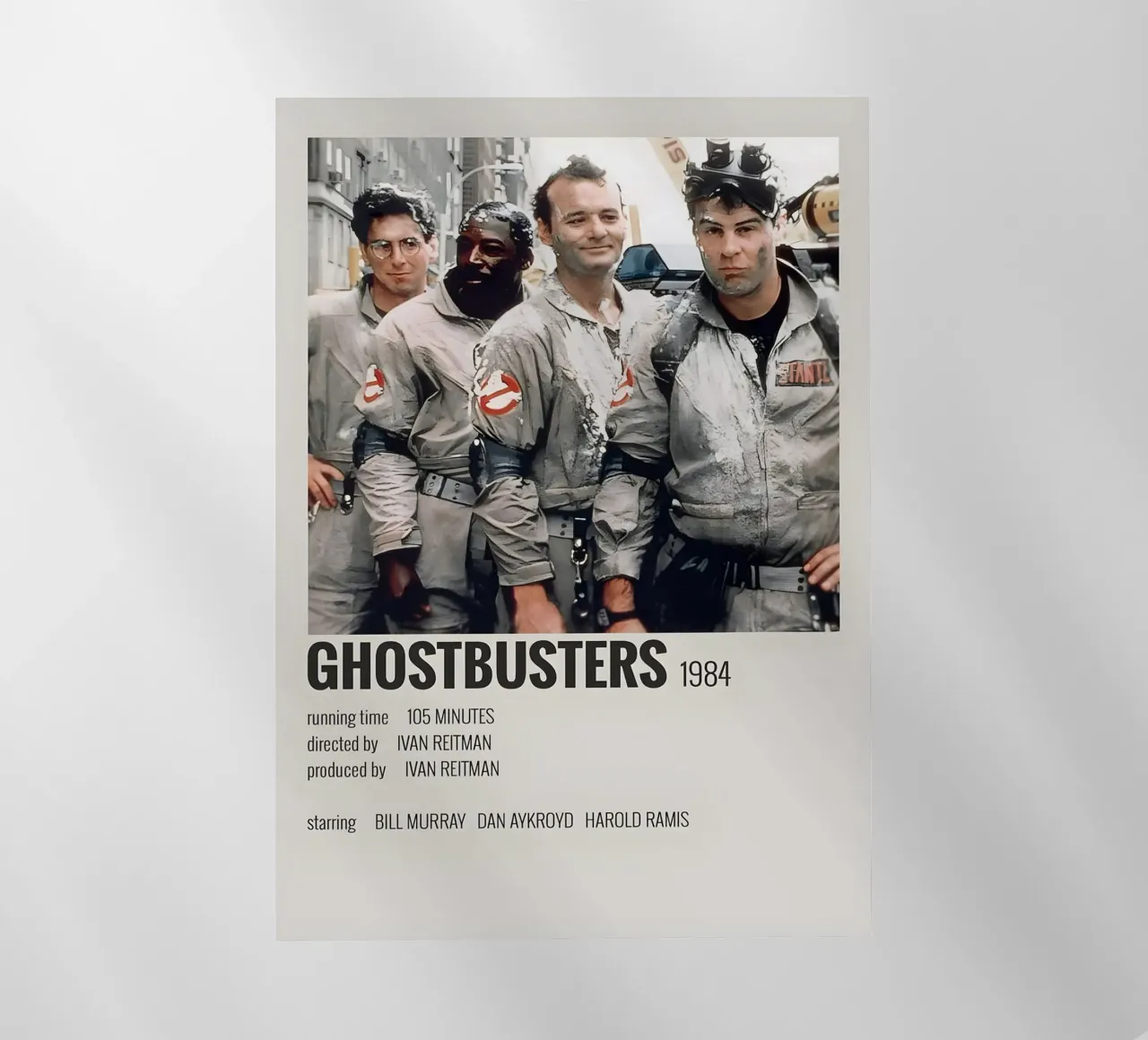 GHOSTBUSTERS 1984 pellicola backlit da MVFminimalist
