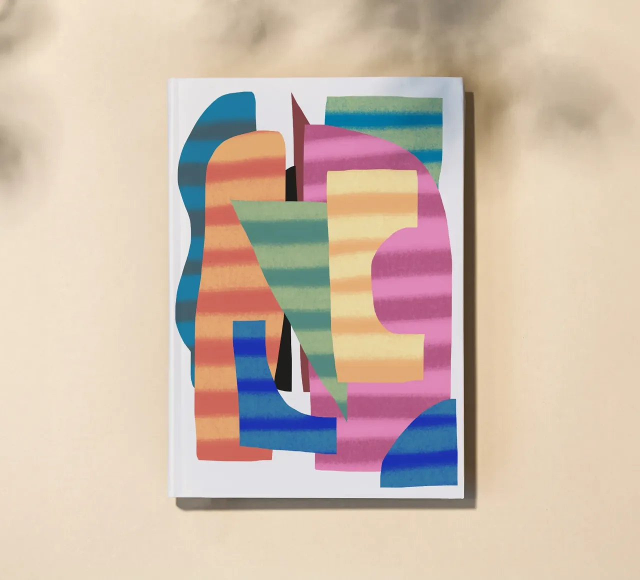 Playful shapes composition 3 notebook by Little Dean