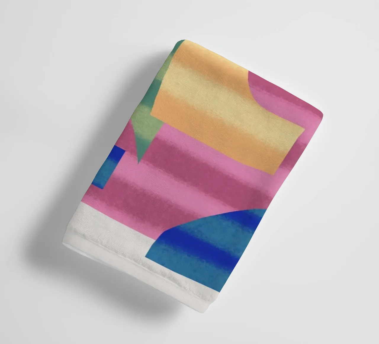 Speelse vormen compositie 3 badhanddoek van Little Dean