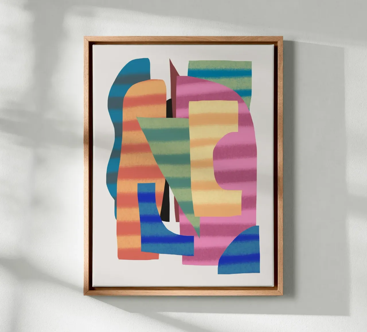 Speelse vormen compositie 3 canvas van Little Dean