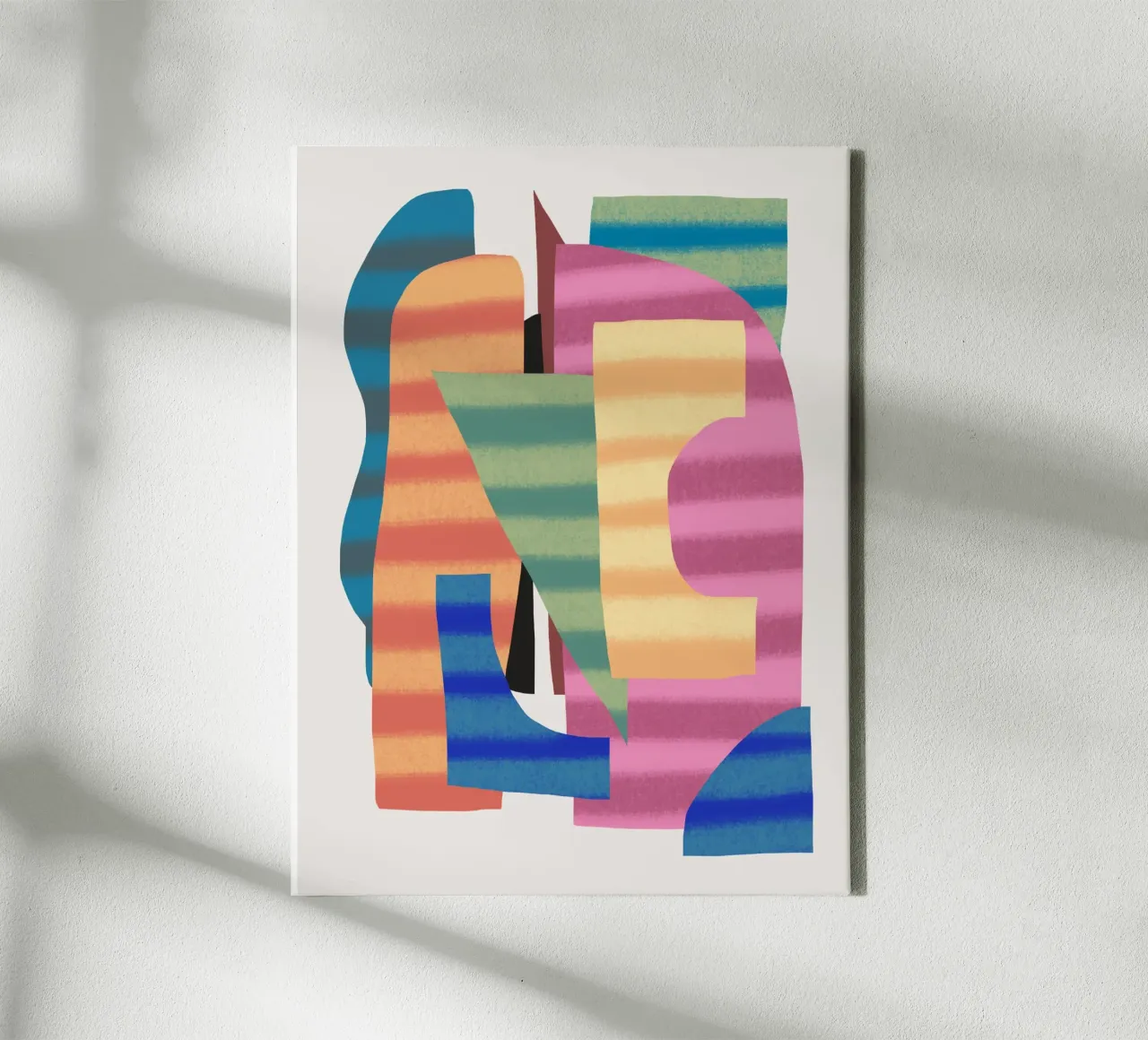 Speelse vormen compositie 3 canvas van Little Dean