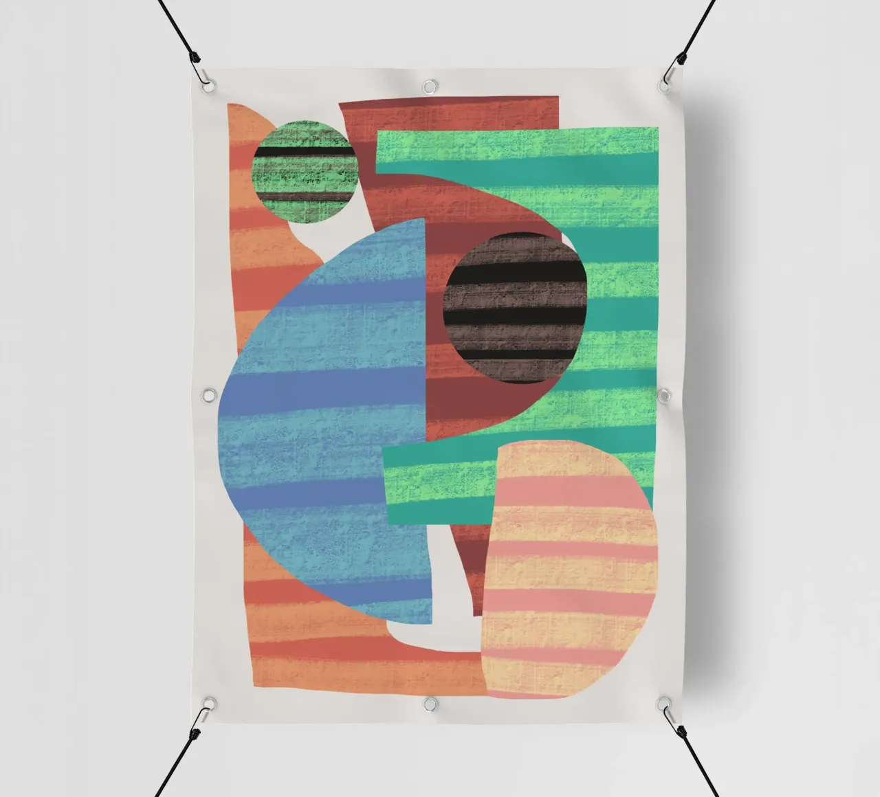 Composizione di forme giocose 4 telo in pvc da Little Dean