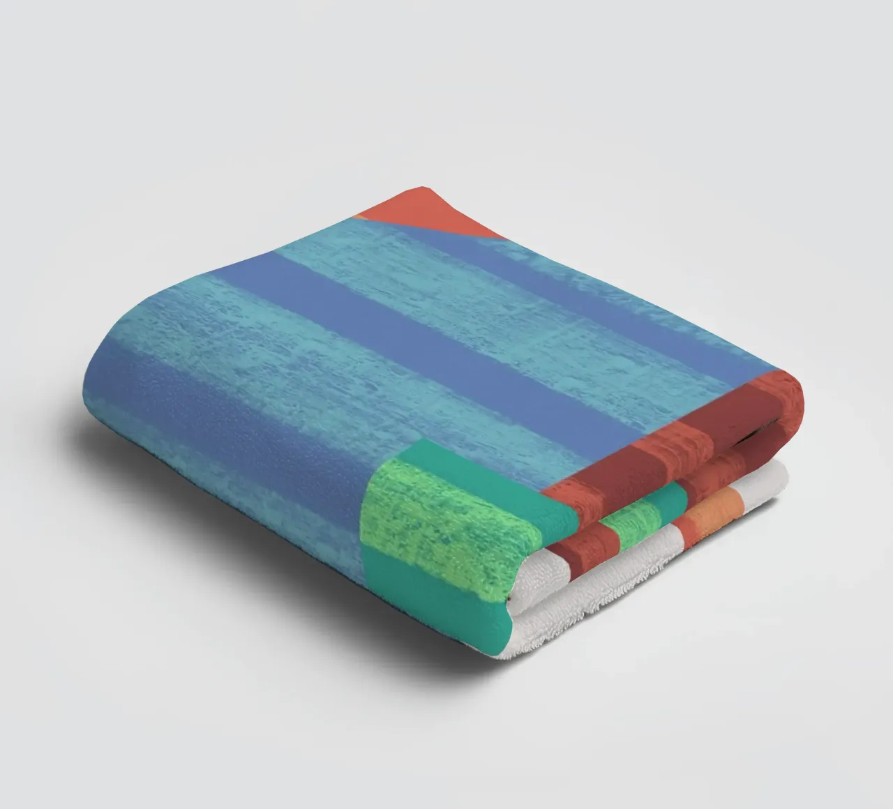 Speelse vormen compositie 4 badhanddoek van Little Dean