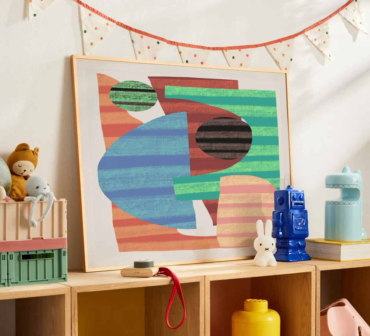 Composizione di forme giocose 4 poster da Little Dean