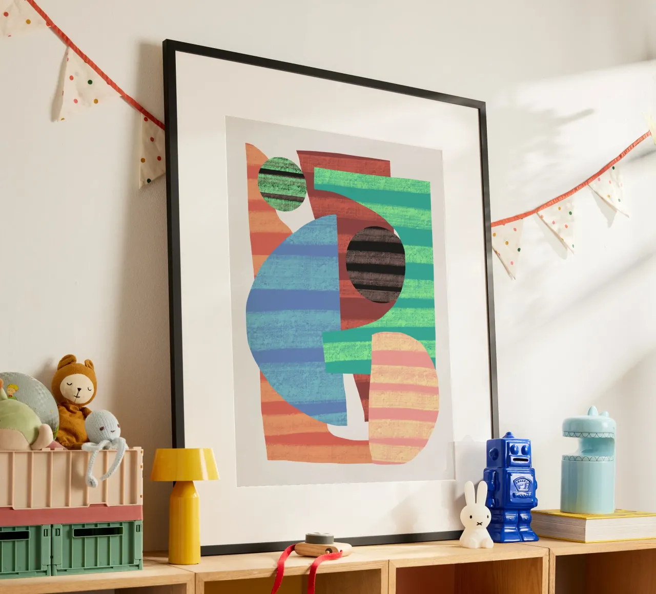 Composizione di forme giocose 4 poster da Little Dean