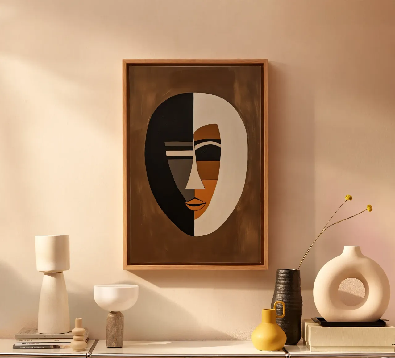 Muurkunst van Imagine canvas met Baklijst van Imagine