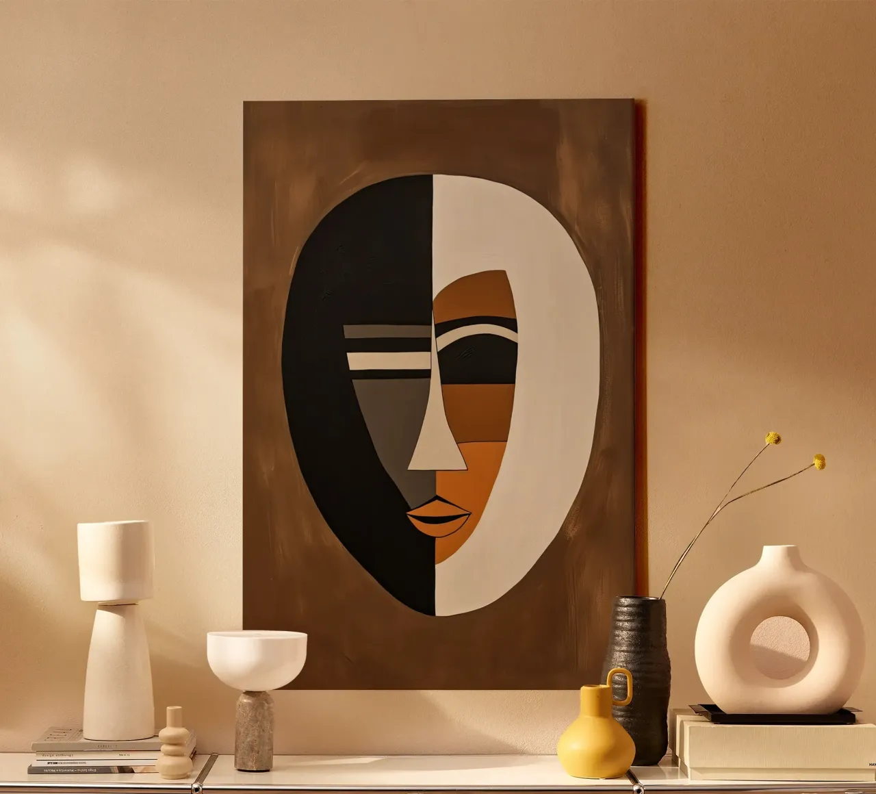 Muurkunst van Imagine canvas met Baklijst van Imagine