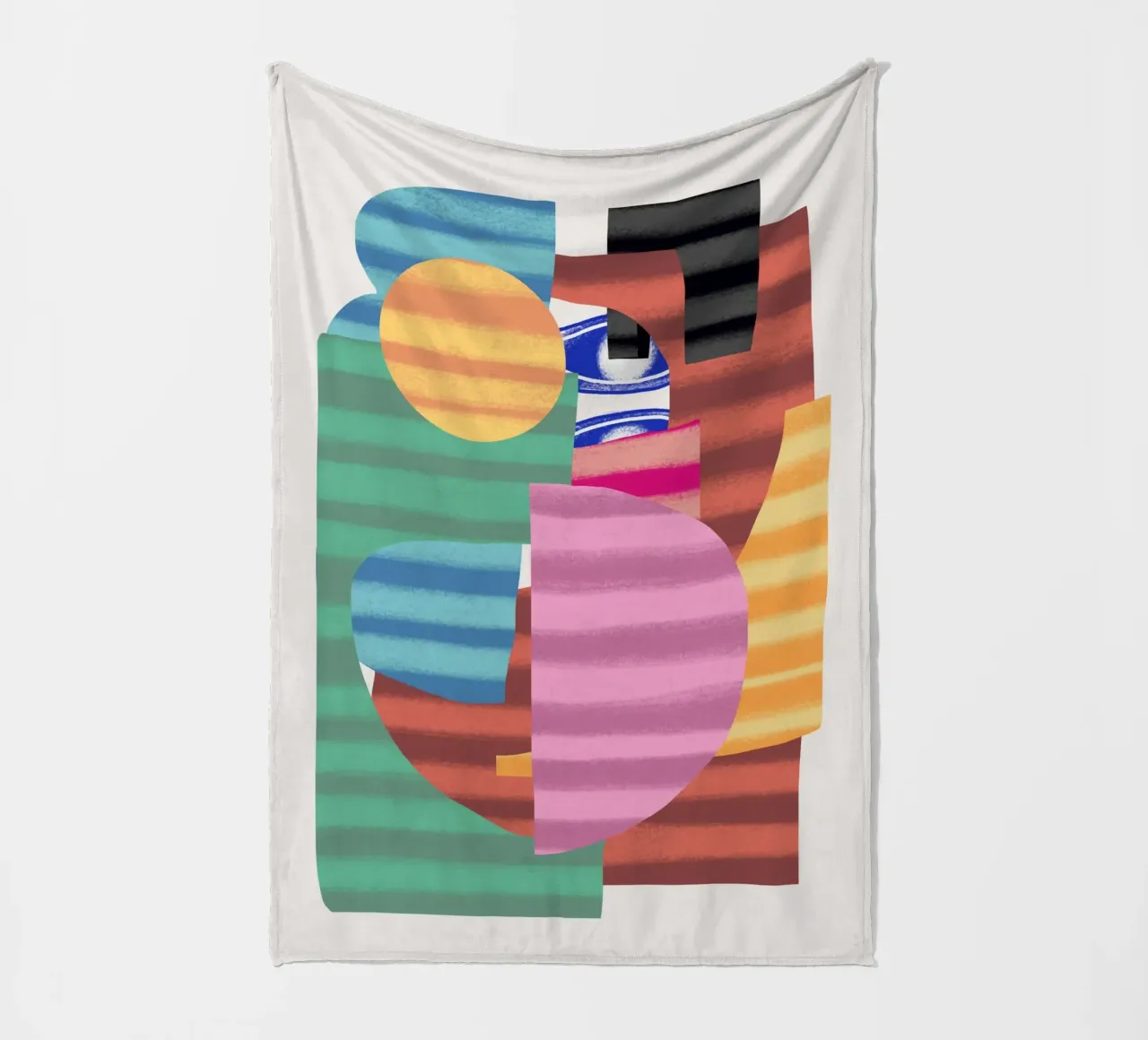 Composizione di forme giocose 5 coperta in pile da Little Dean