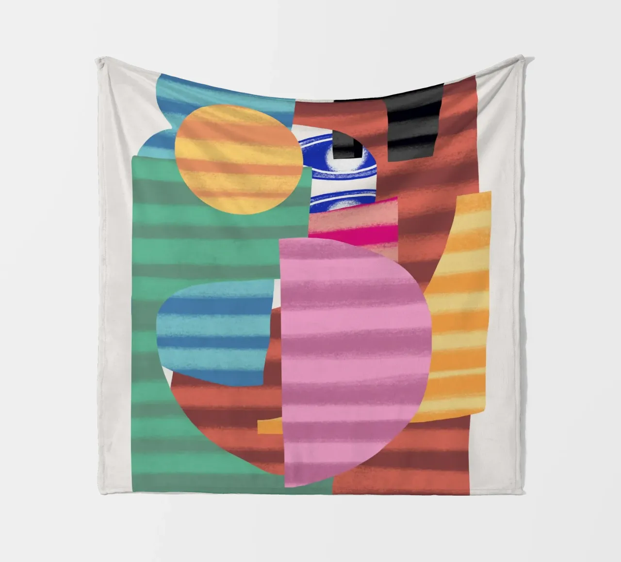 Composizione di forme giocose 5 coperta in pile da Little Dean