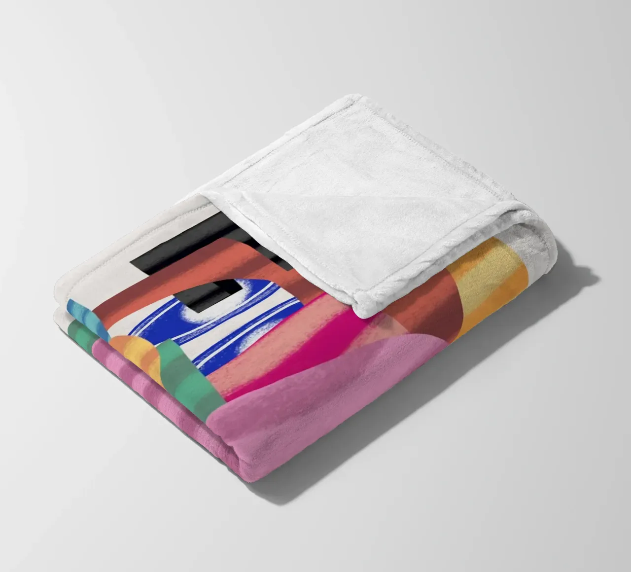 Composizione di forme giocose 5 coperta in pile da Little Dean