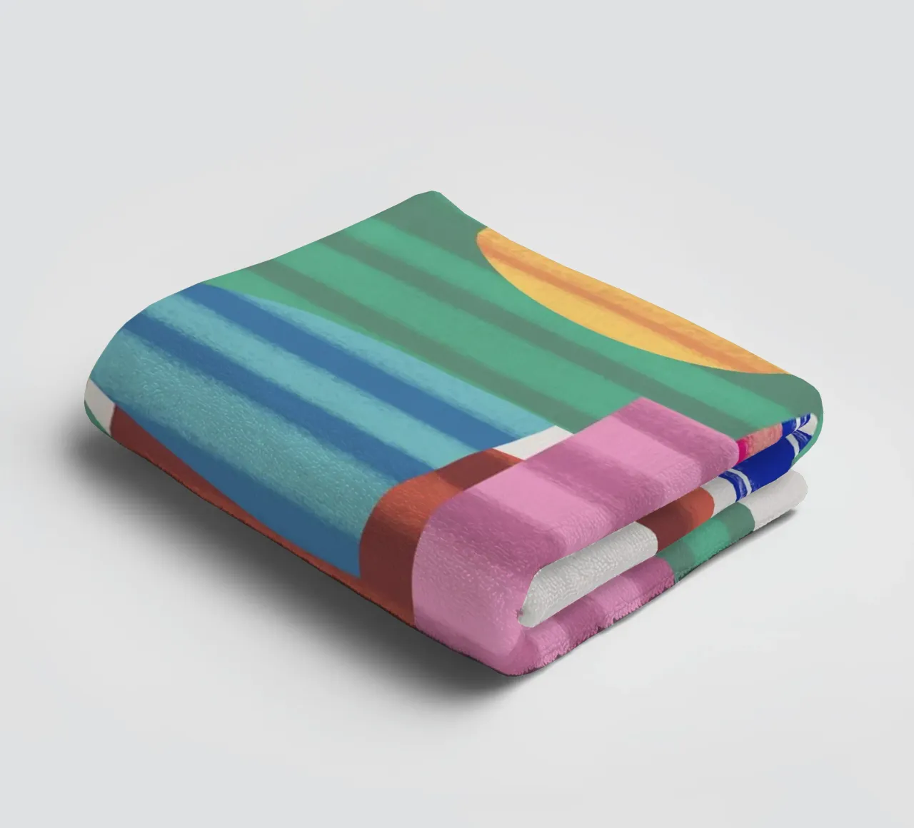 Speelse vormen compositie 5 badhanddoek van Little Dean