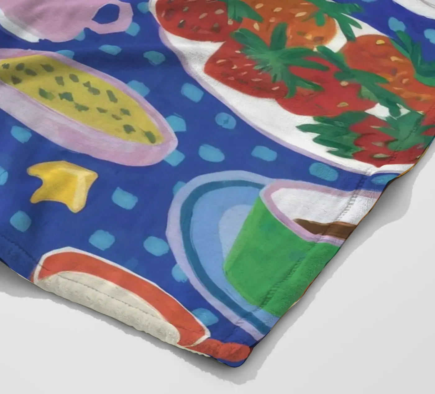 Bountiful Blue Table Fleecedecke von Dawn Light