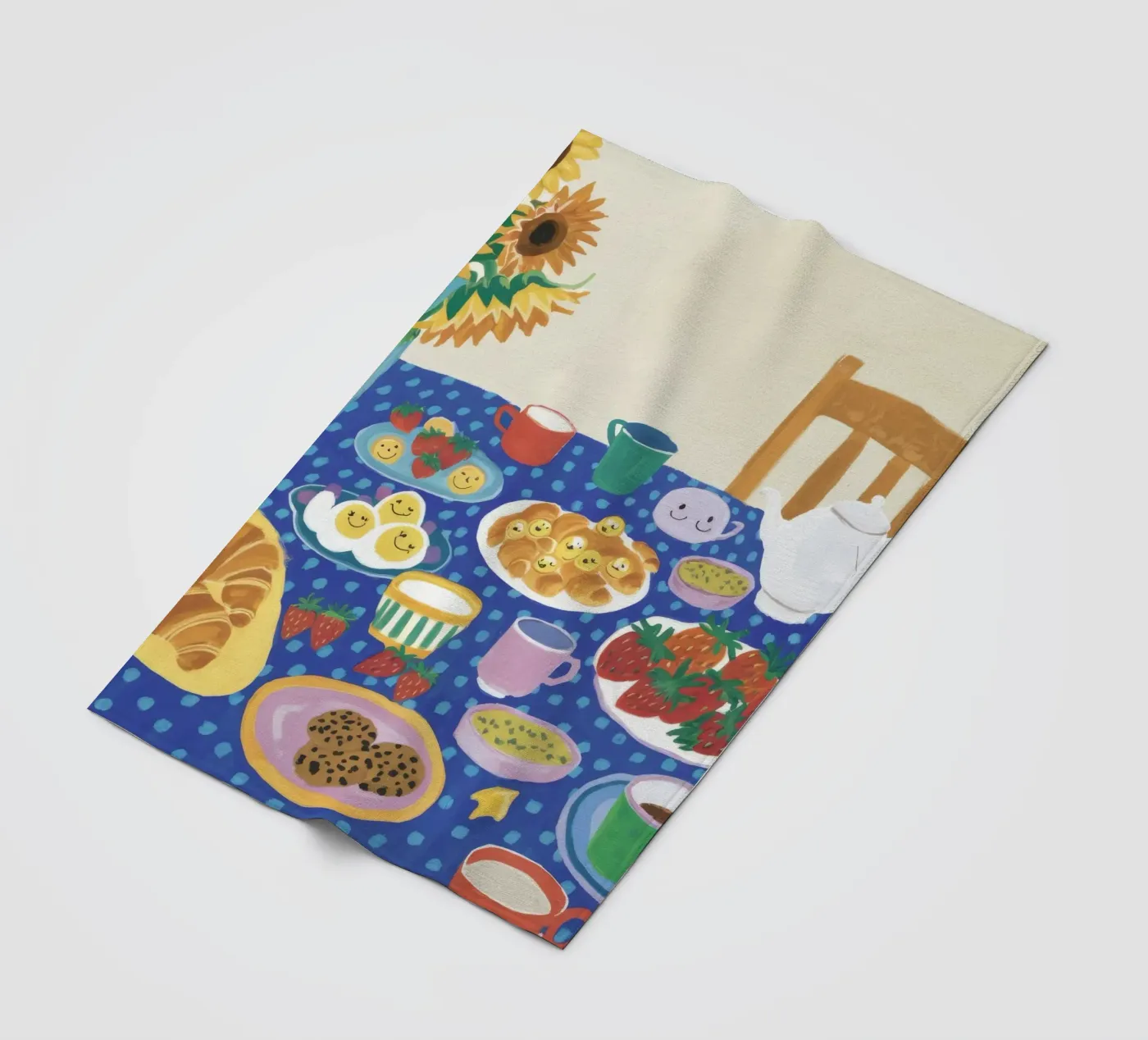 Bountiful Blue Table Fleecedecke von Dawn Light