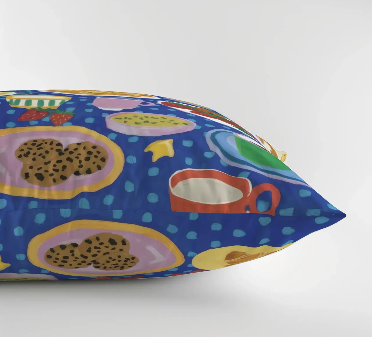 Bountiful Blue Table decorative cushion by Dawn Light