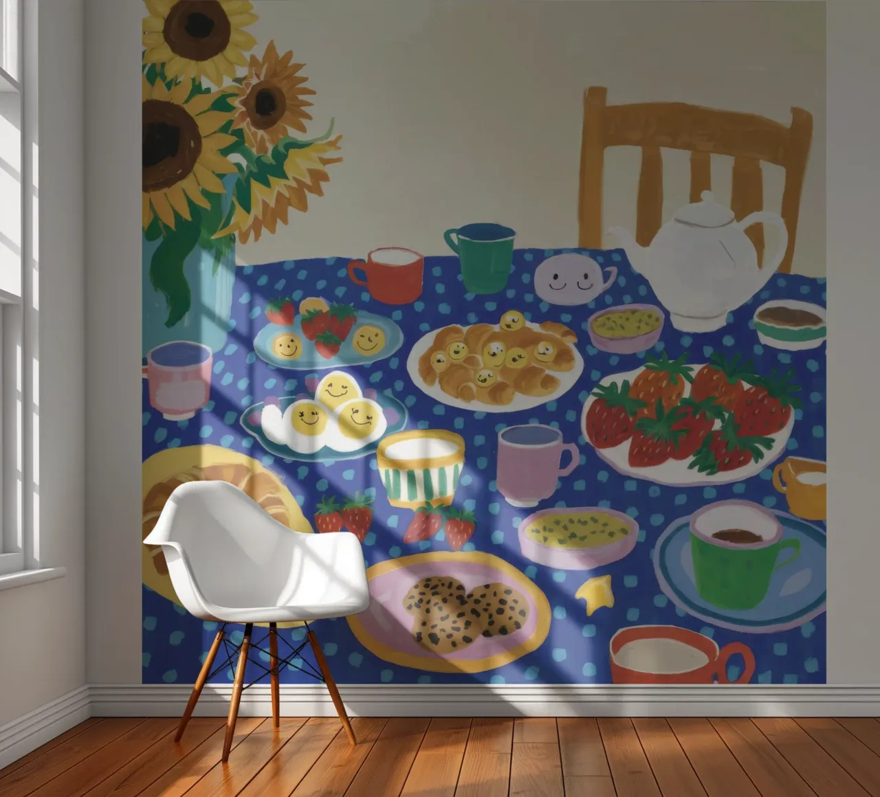 Bountiful Blue Table photo wallpaper by Dawn Light