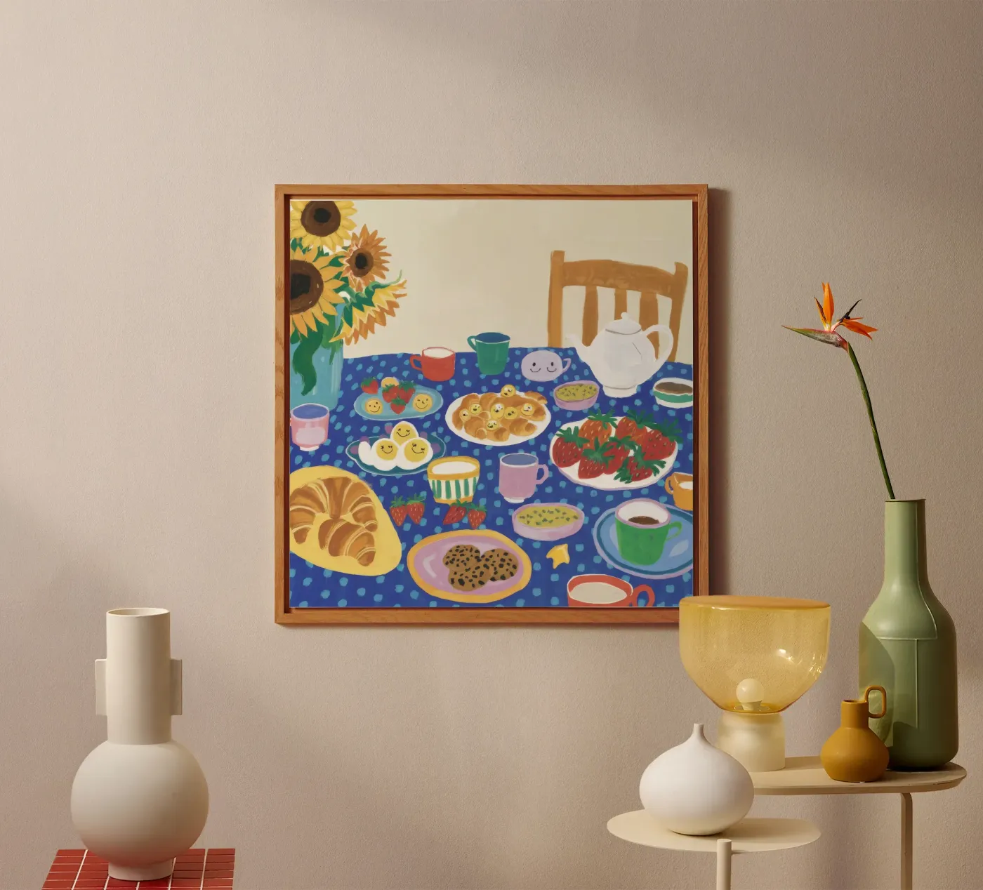 Bountiful Blue Table forex plate by Dawn Light