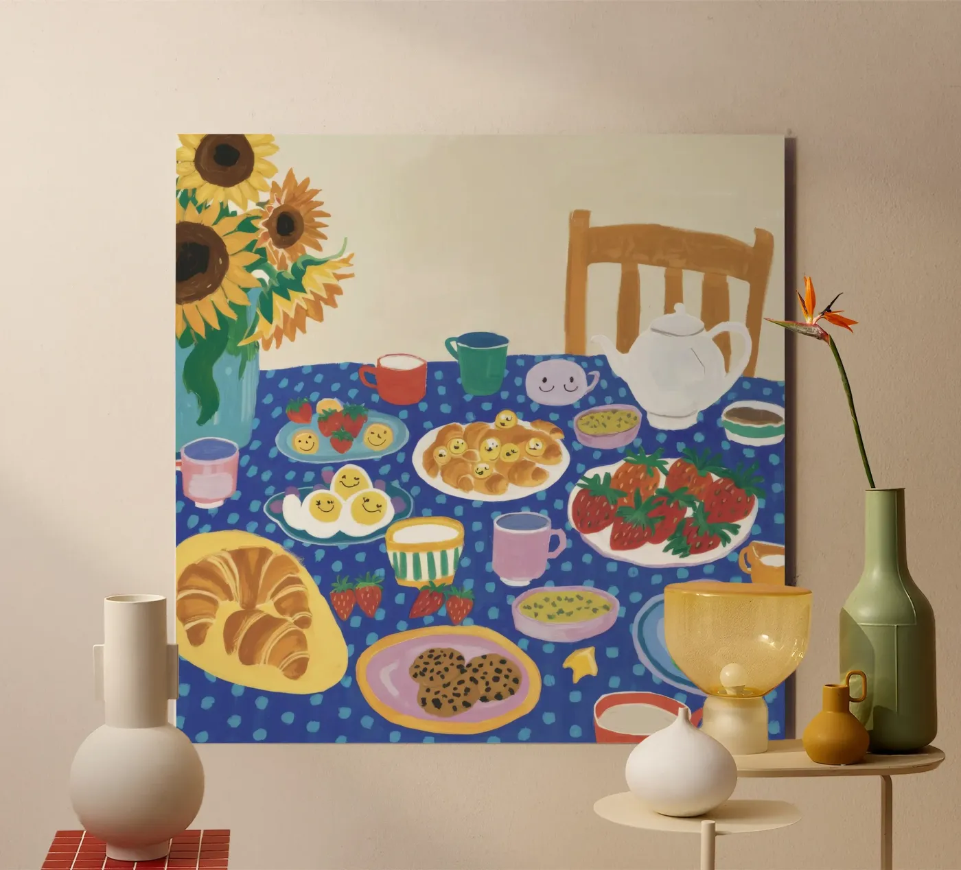 Bountiful Blue Table forex plate by Dawn Light