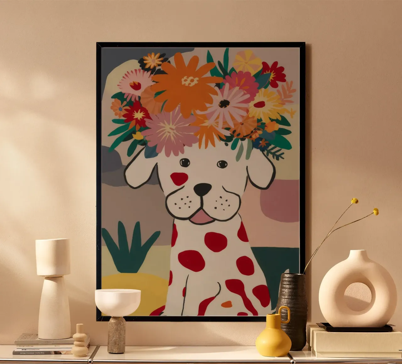 Sogno ad occhi aperti floreale canino carta hahnemühle da Fable Tempa