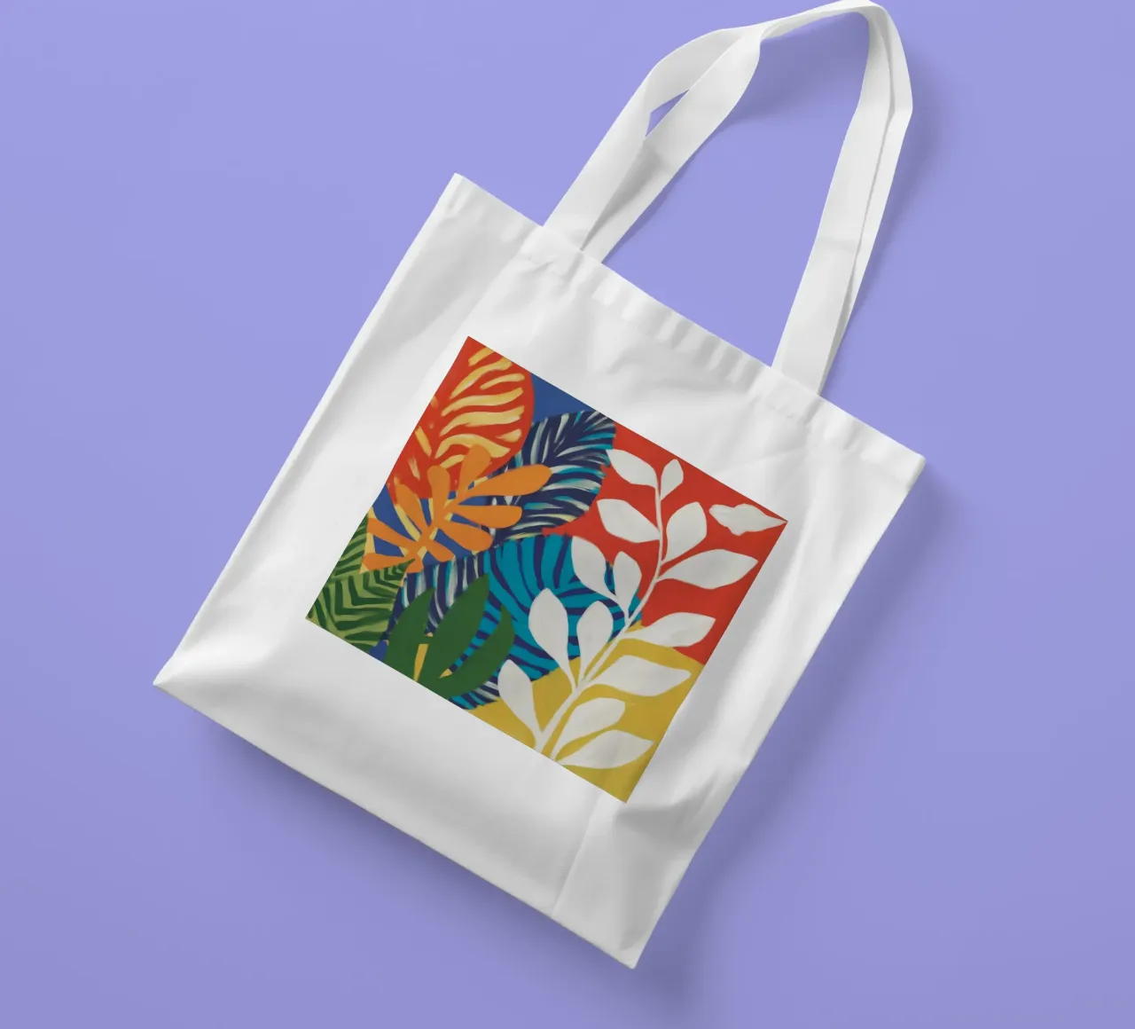 Fogliame invernale cremisi borsa in juta da Dawn Light