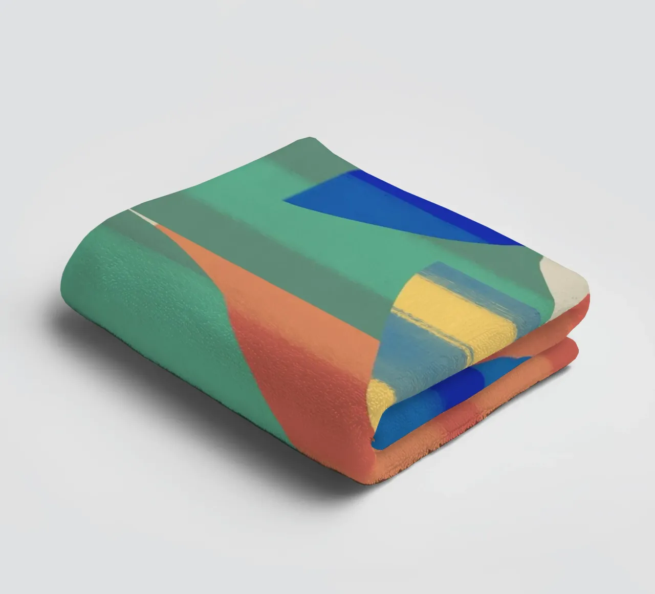 Speelse vormen compositie 6 badhanddoek van Little Dean