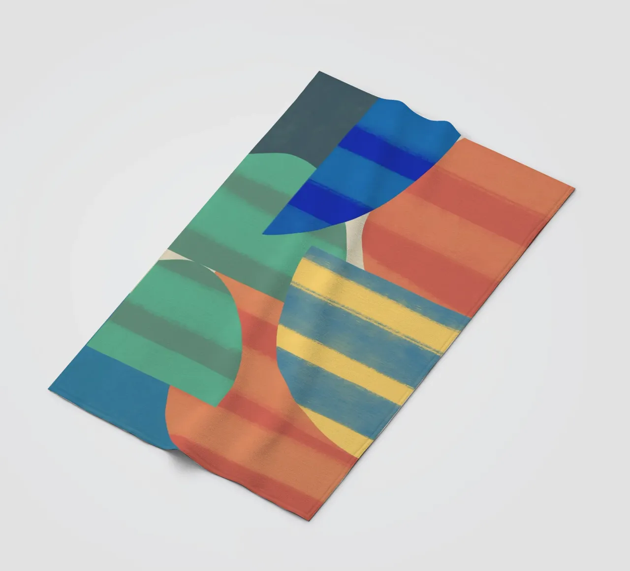 Composizione di forme giocose 6 coperta in pile da Little Dean