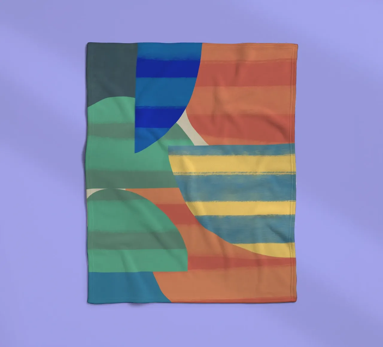 Composizione di forme giocose 6 coperta in pile da Little Dean