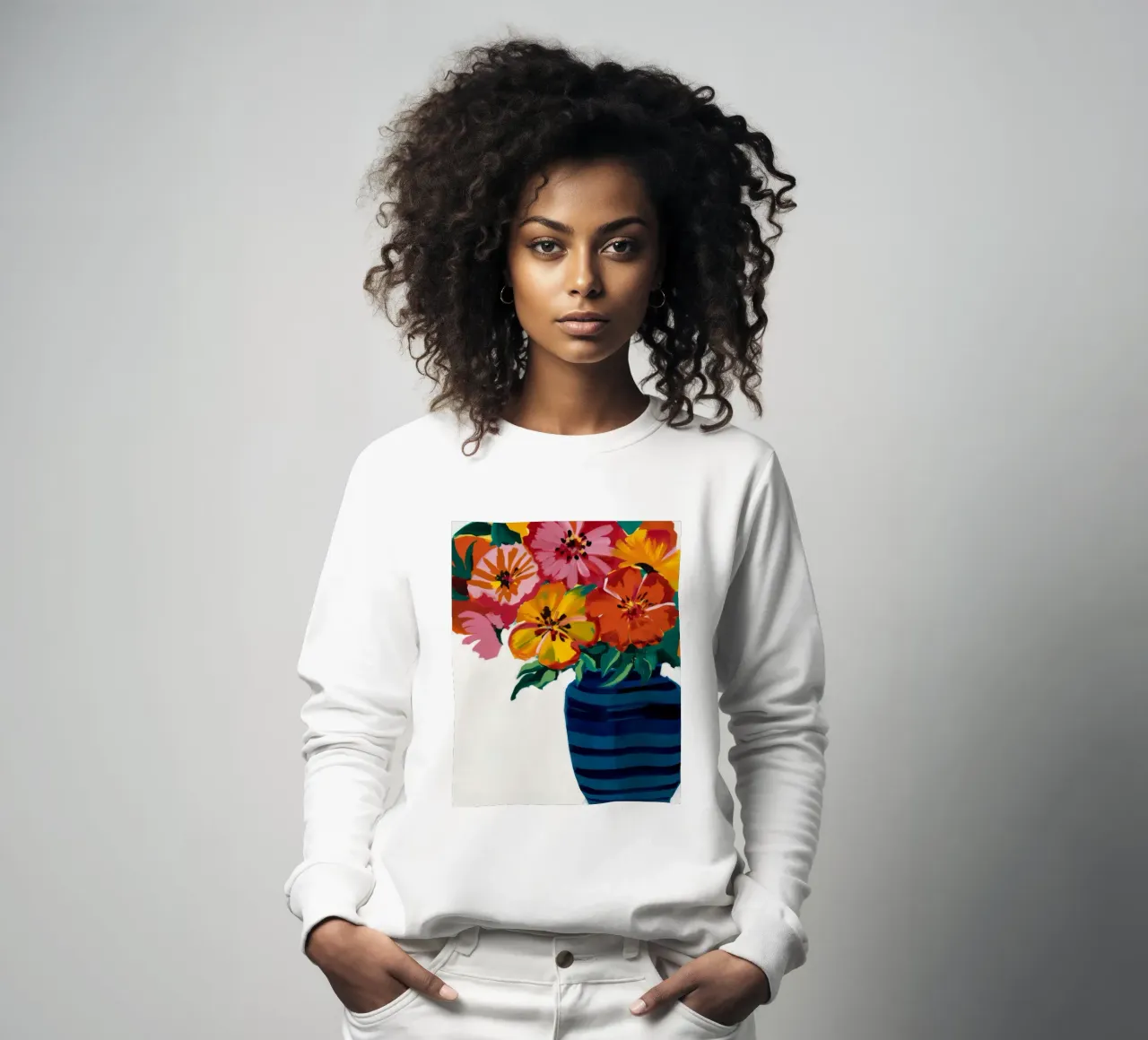 Cascata di fiori cobalto felpa da Fable Tempa