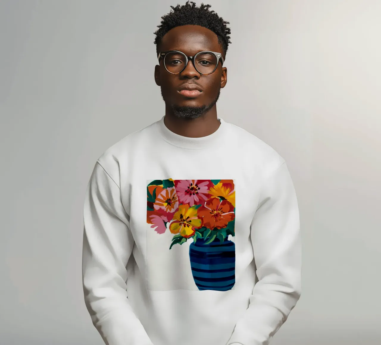 Cascata di fiori cobalto felpa da Fable Tempa