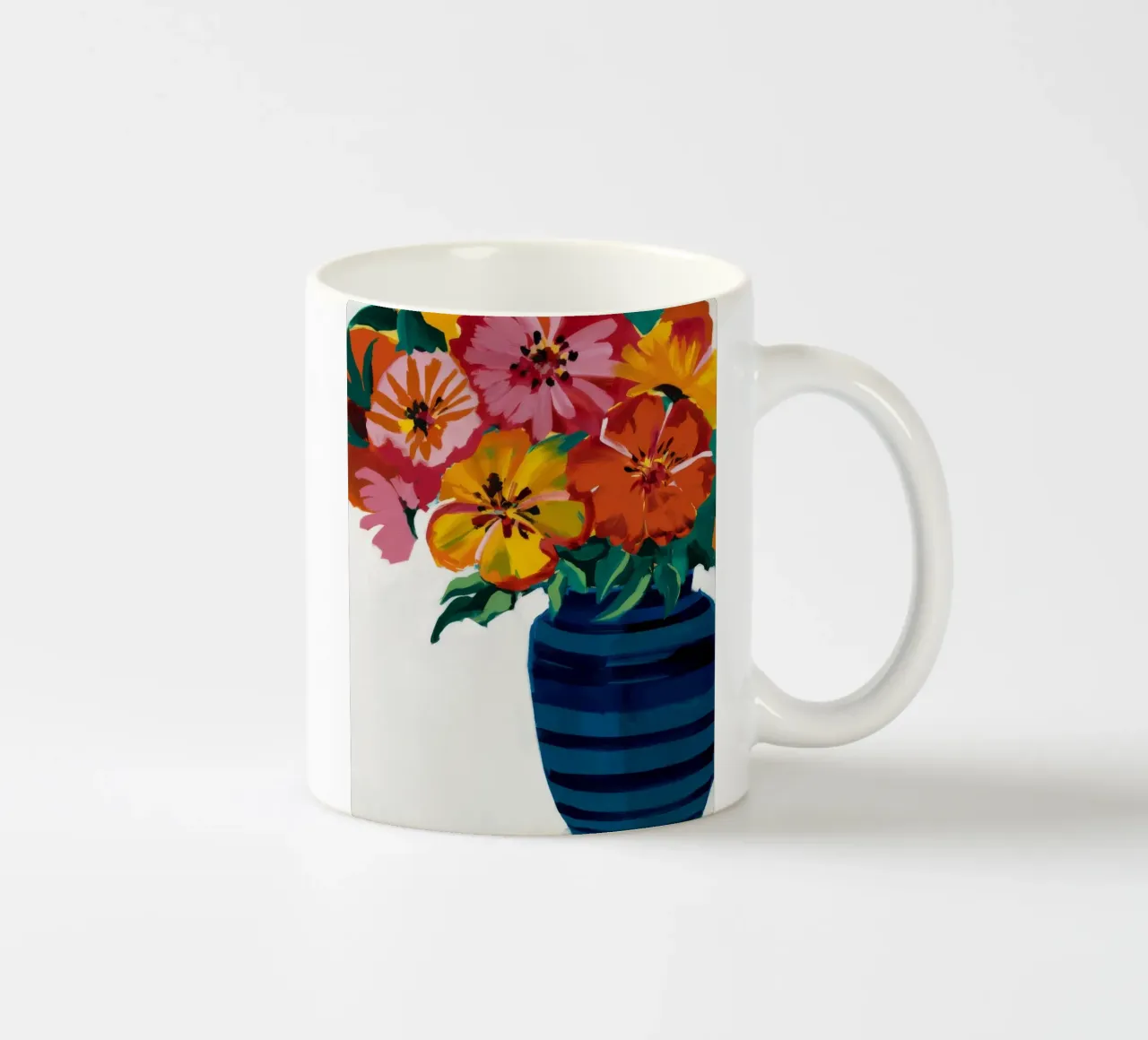 Cascata di fiori cobalto tazza in ceramica da Fable Tempa