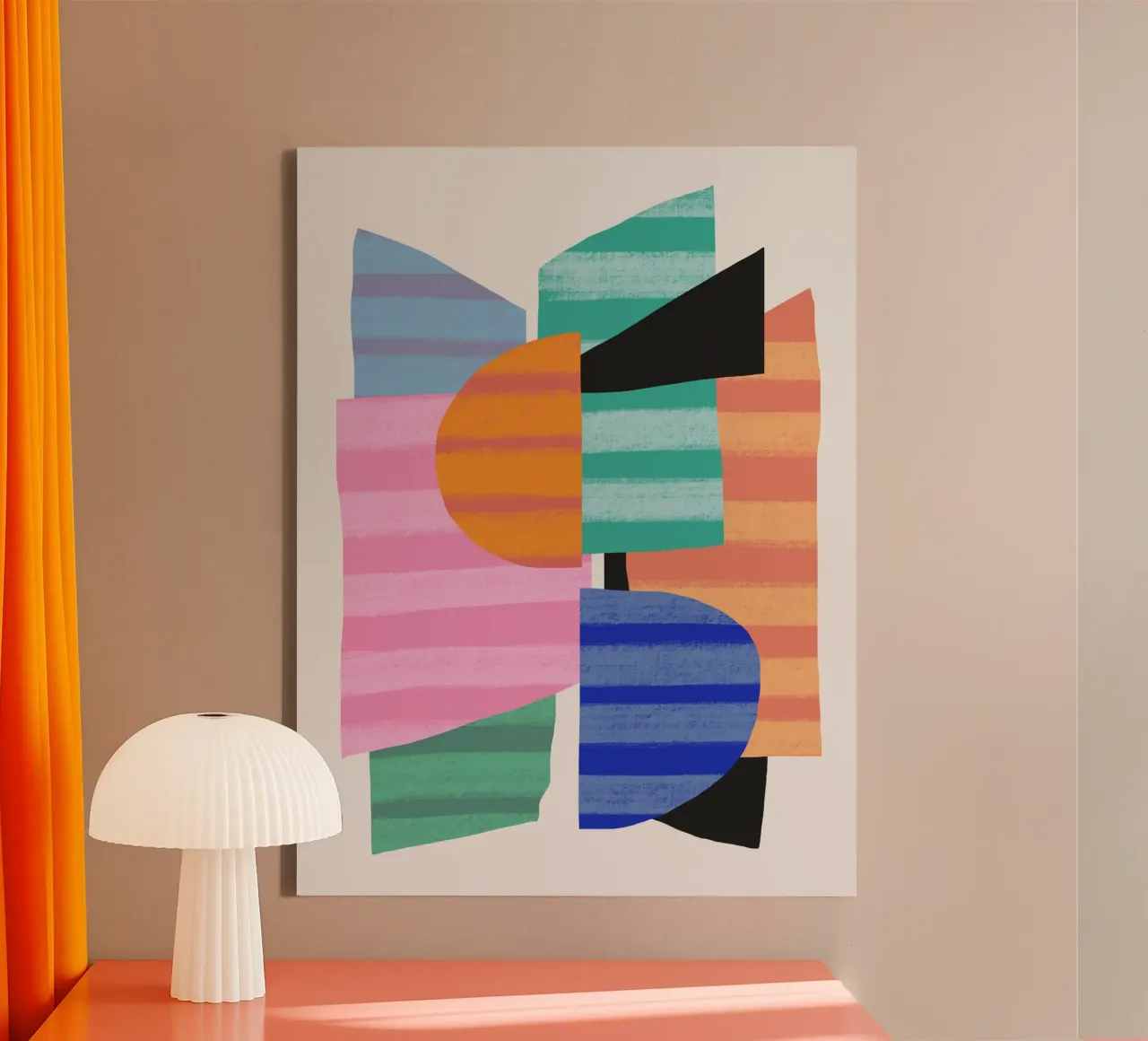 Composition de formes ludiques 7 toile de Little Dean