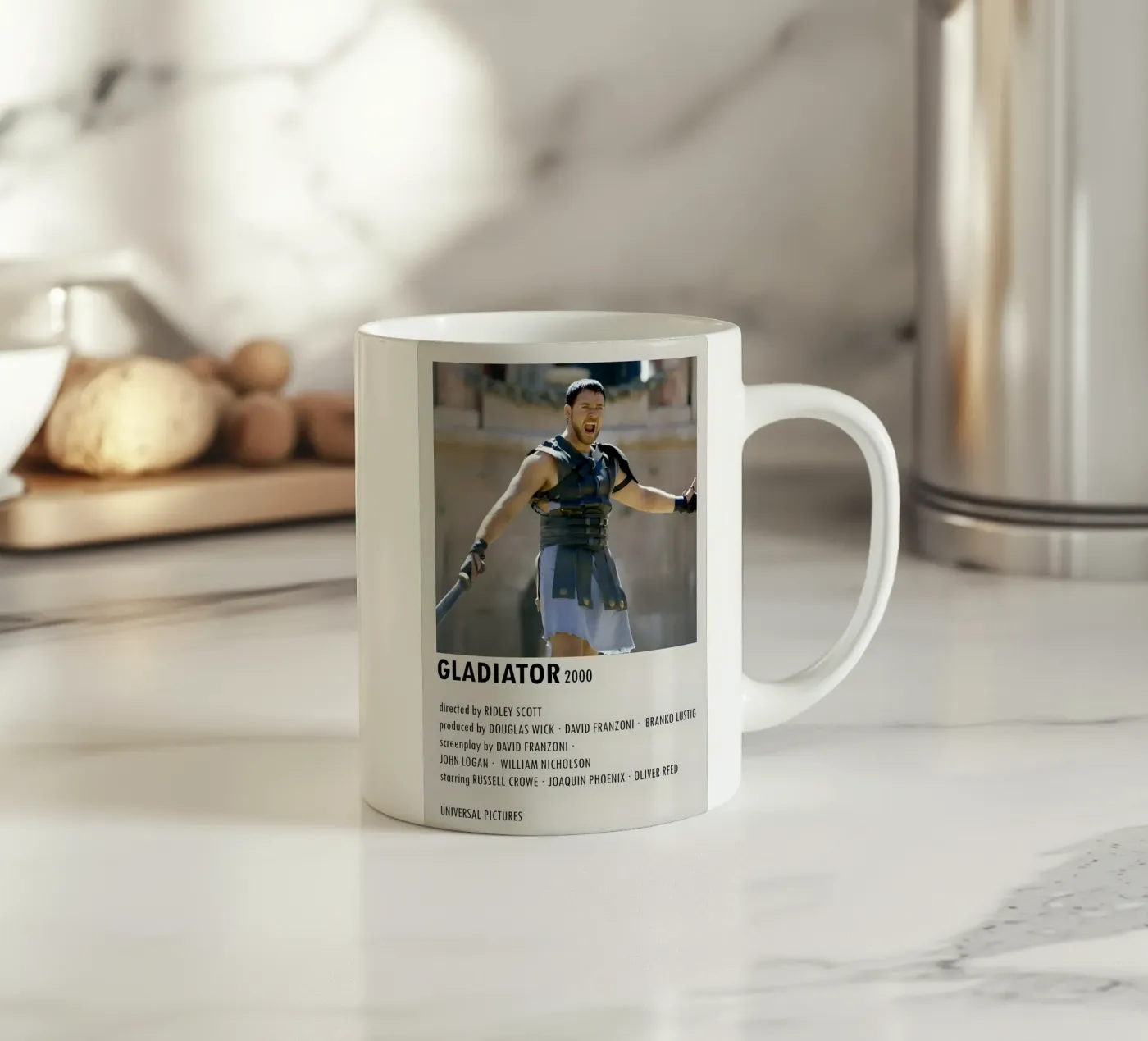 GLADIATOR 2000 ceramic mug by MVFminimalist
