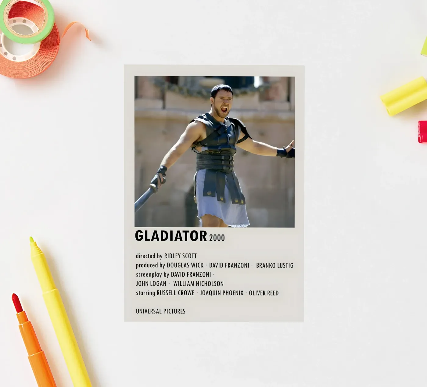 GLADIATOR 2000 adesivo da MVFminimalist