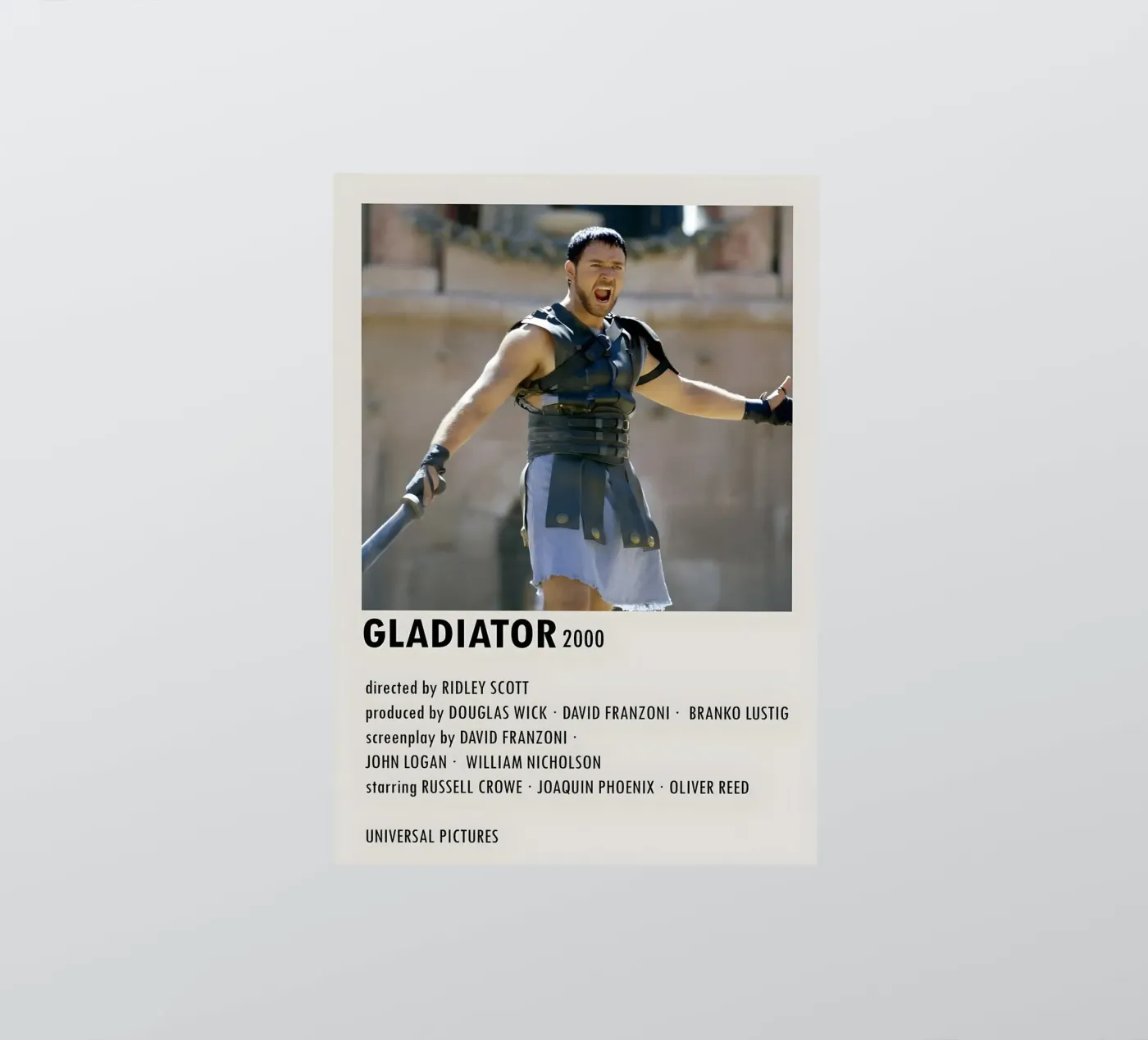 GLADIATOR 2000 adesivo da MVFminimalist