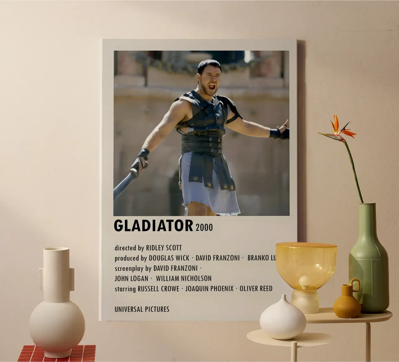 GLADIATOR 2000 tela con Cornice a cassetta da MVFminimalist